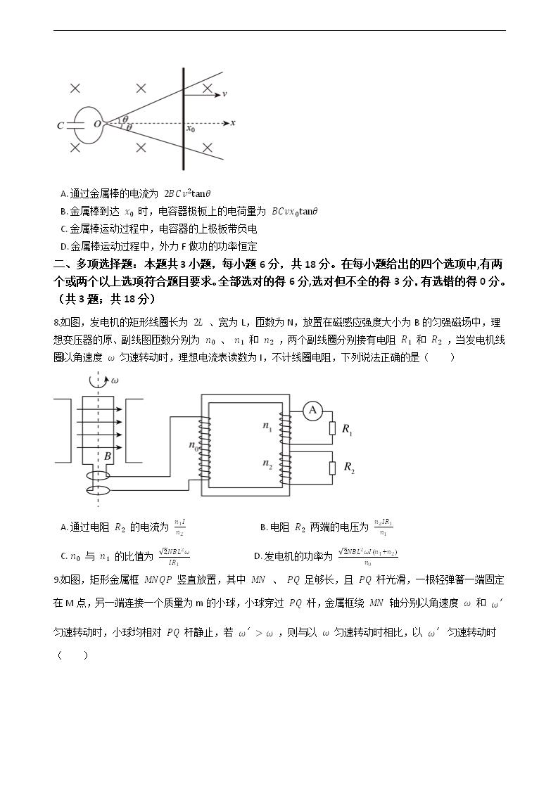 2021年高考物理真题试卷（河北卷）