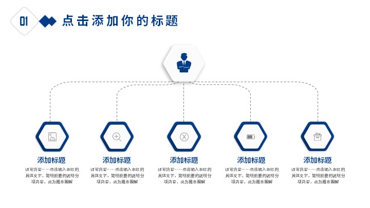 简约商务汇报工作总结PPT模板