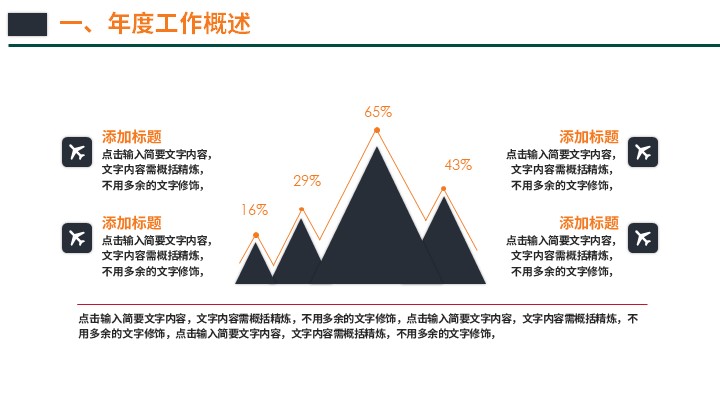 简约大气工作总结PPT模板