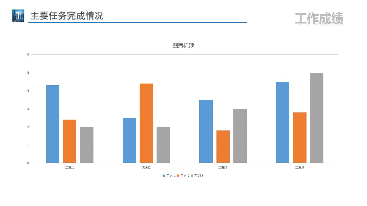 极简蓝色工作总结汇报