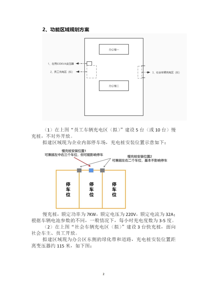 企业办公区充电项目建议方案